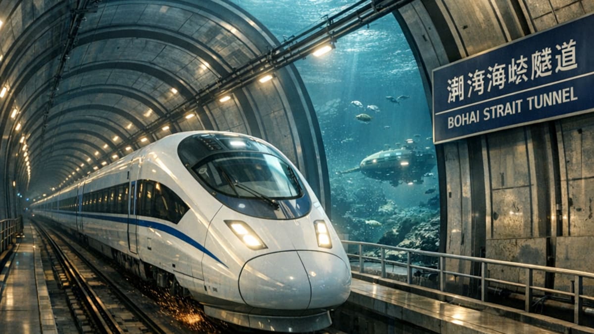 Ni Rusia ni EE.UU.: la potencia mundial que construye el tren submarino más largo del mundo, que conectará dos puertos clave en 40 minutos