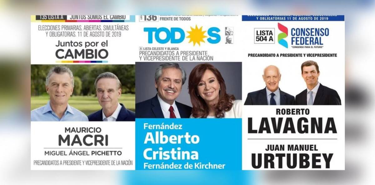 Boletas de partidos políticos, Elecciones 2019, política