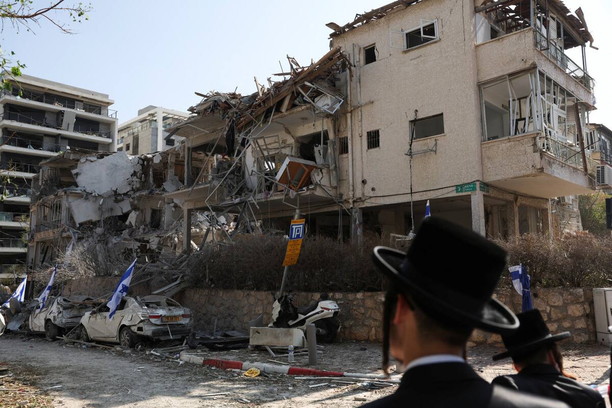 Bombardeo de Irán sobre Israel. Foto: REUTERS