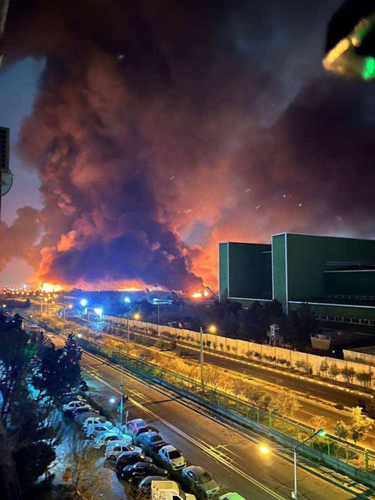 Bombardeo de Israel sobre el aeropuerto de Teheran.