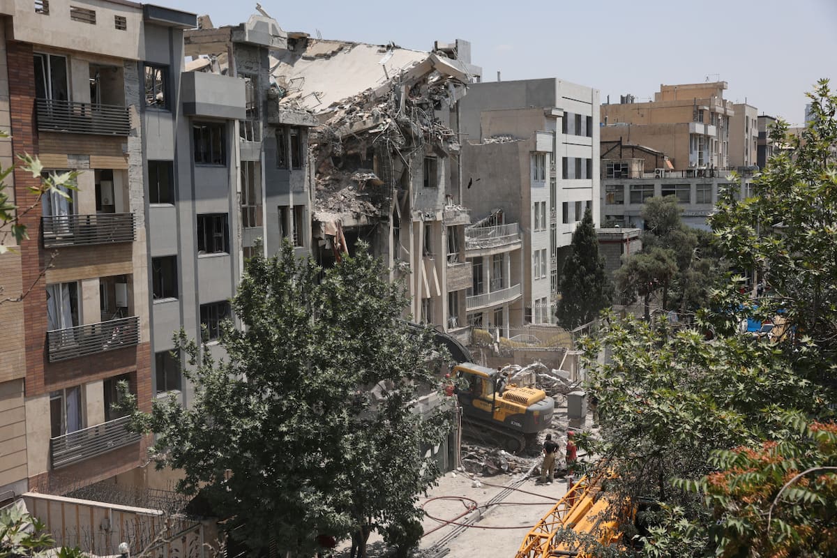Bombardeo de Israel sobre Irán. Foto: REUTERS.