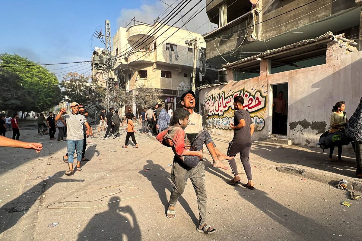 Bombardeos a Gaza. Foto: Reuters.
