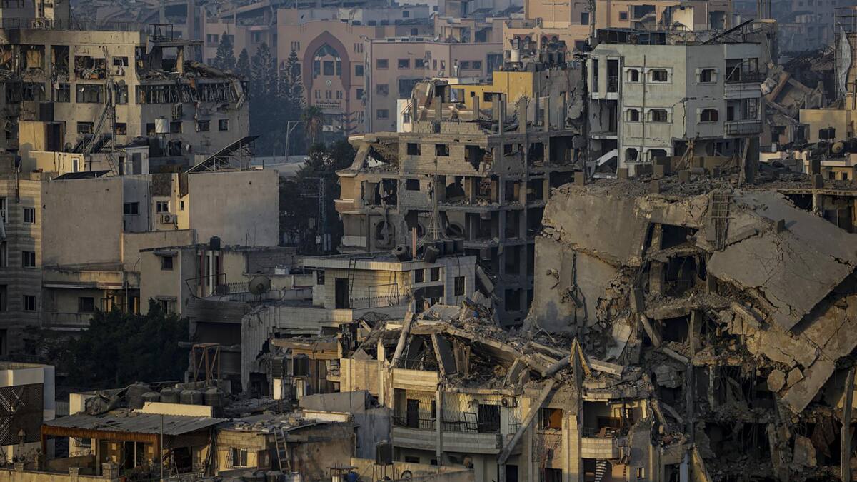 Bombardeos en Gaza. Foto: EFE.