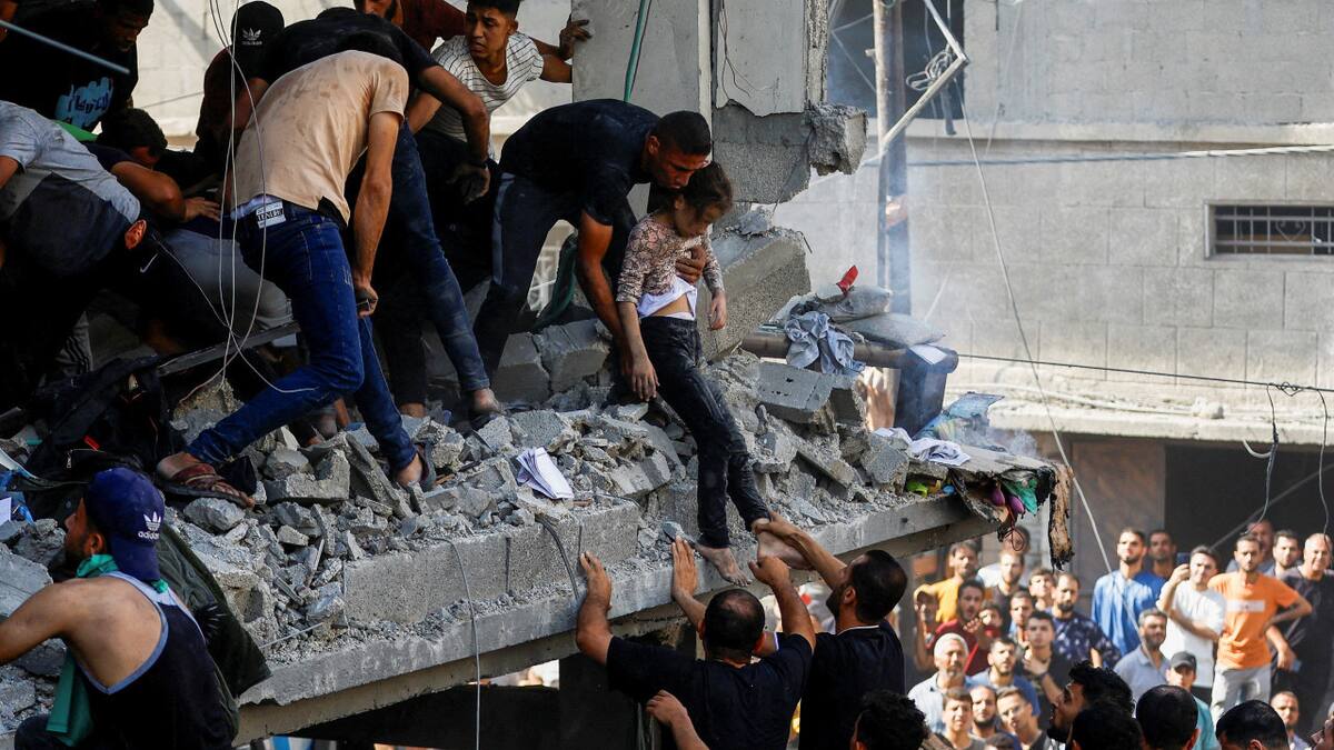 Bombardeos en Gaza. Foto: Reuters.
