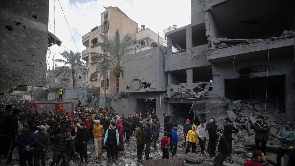 Bombardeos en hospital Indonesio en Gaza. Foto: EFE.