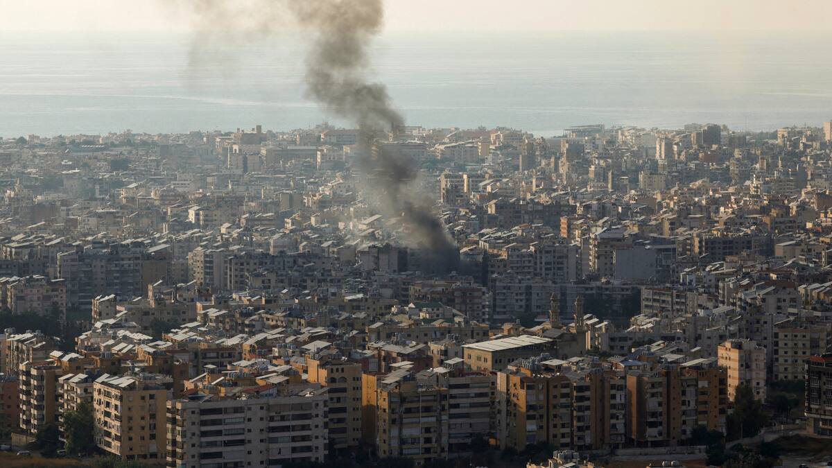 Bombardeos israelíes en el Líbano. Foto: Reuters