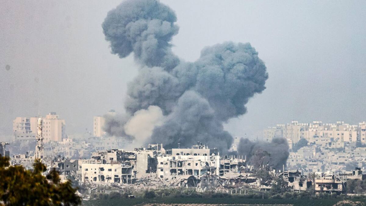 Bombardeos israelíes en Gaza. Foto: EFE.