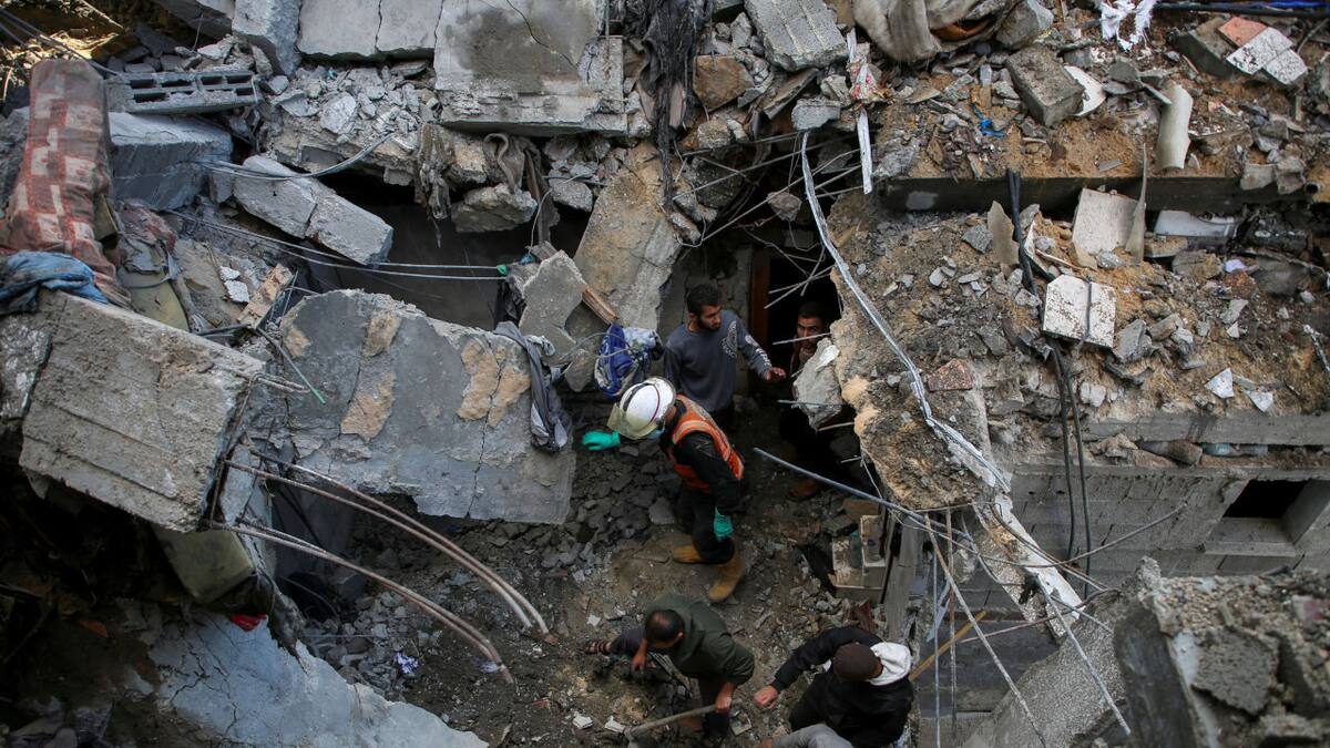 Bombardeos israelíes en Rafah (Gaza). Foto: Reuters.