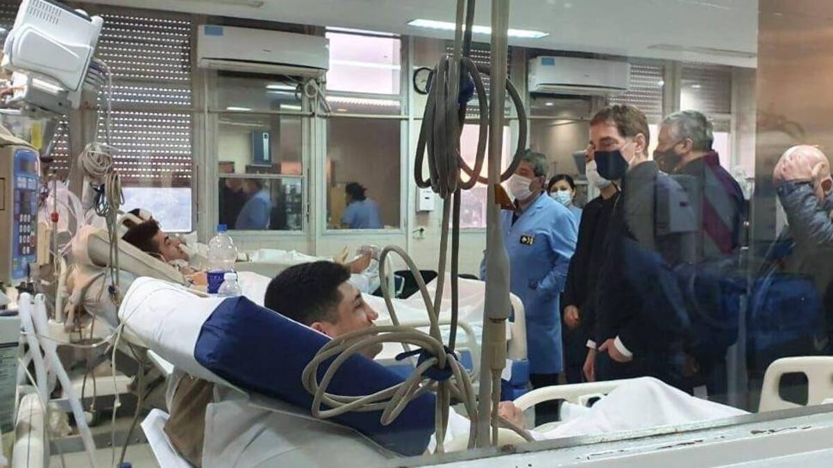 Bombero, incendio en Villa Crespo, Walter Cáceres, Diego Santilli, Foto Twitter