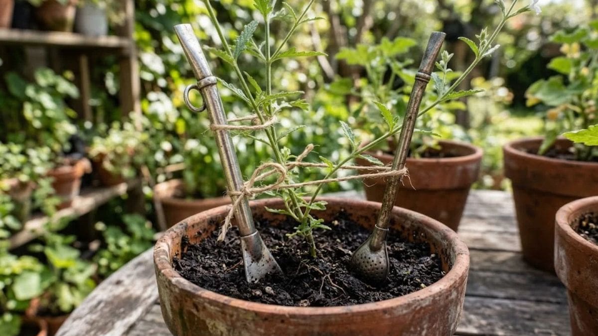 Si tenés bombillas viejas de mate, tenés un tesoro: cómo reutilizarlas para ayudar a tus plantas