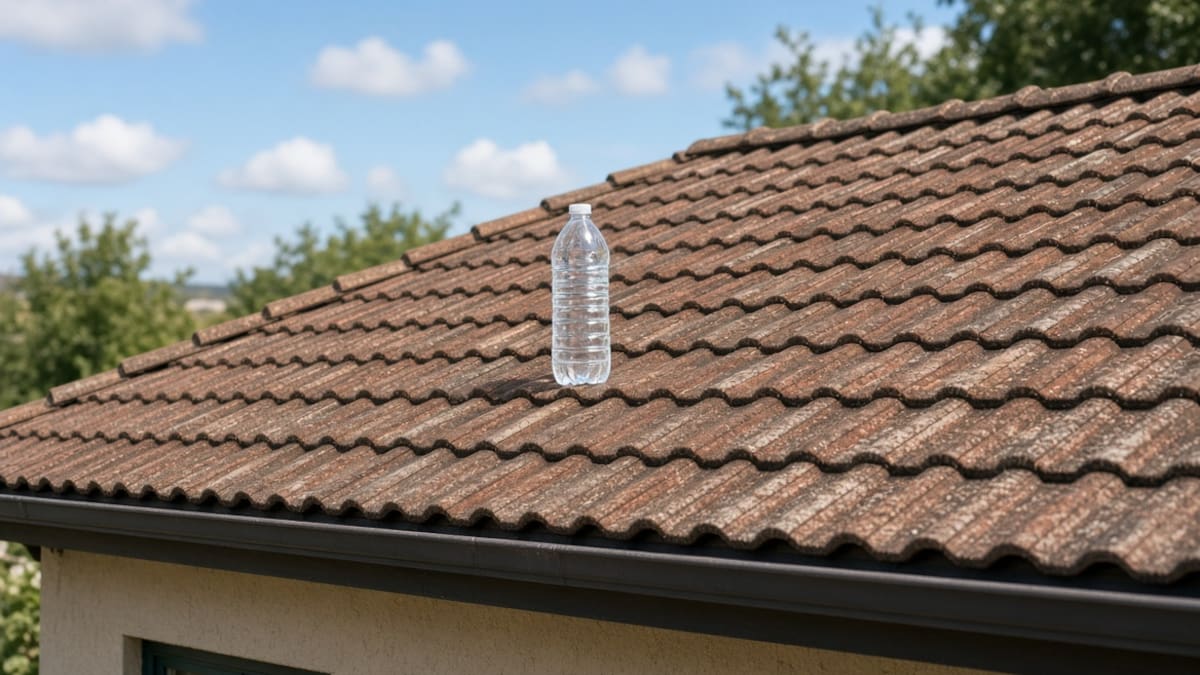 Para qué sirve poner una botella de plástico llena de agua en el techo de la casa