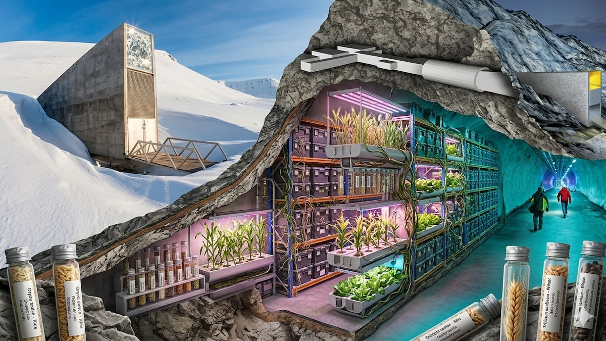 Bóveda del Juicio Final: los secretos del búnker subterráneo que protege más de 5.000 especies de plantas