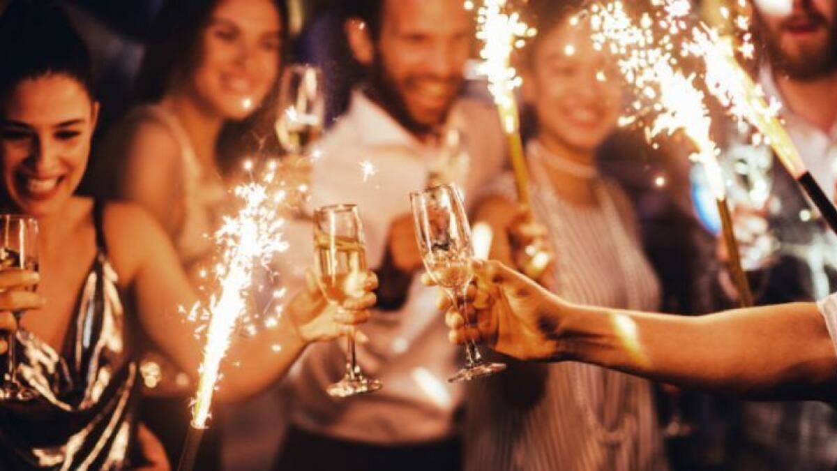Brindis de año nuevo.