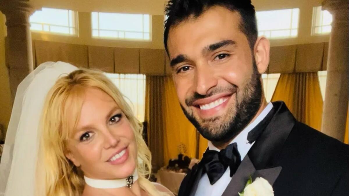 Britney Spears y Sam Asghari. Foto: NA.