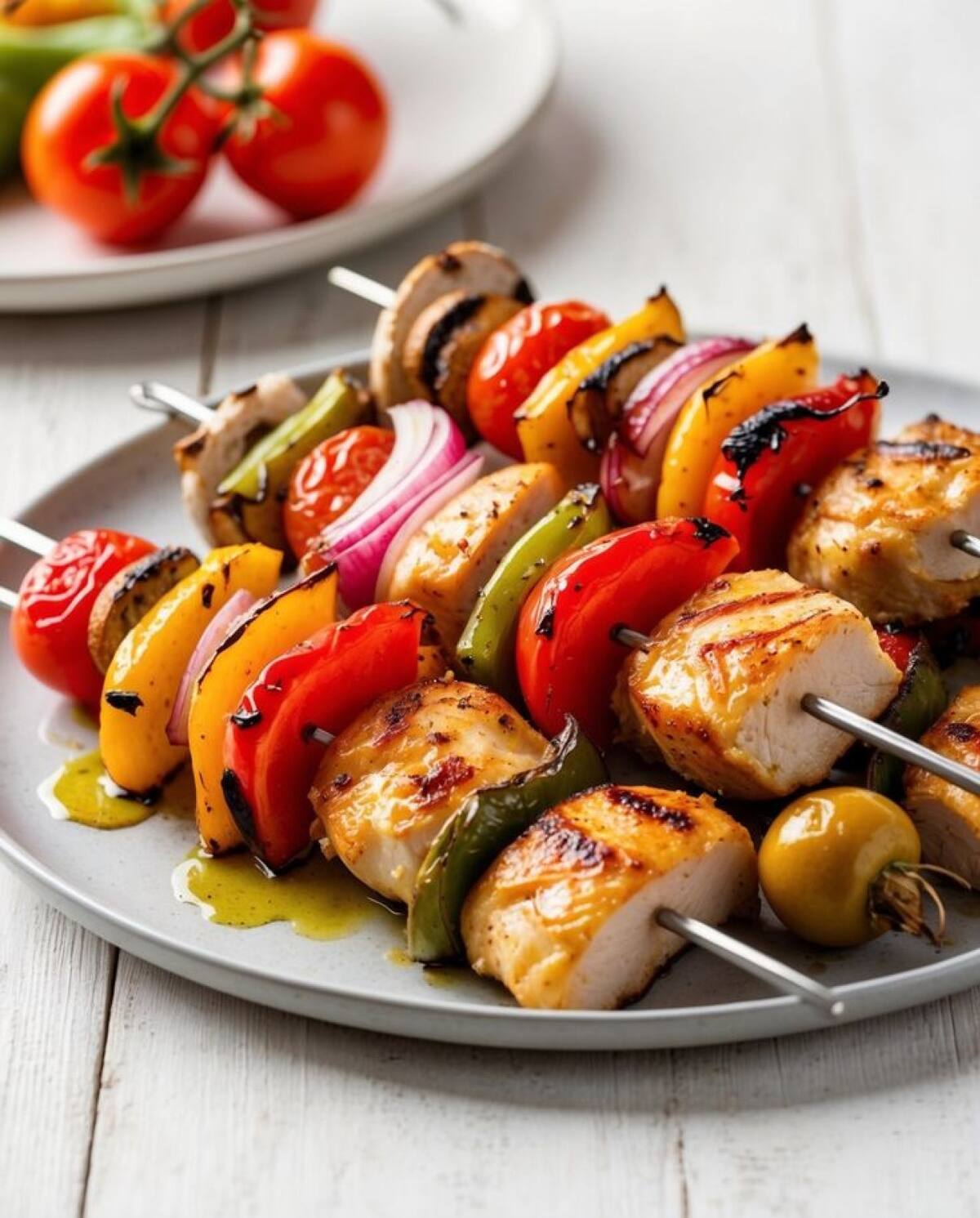 Brochettes de pollo. Foto: Pinterest.