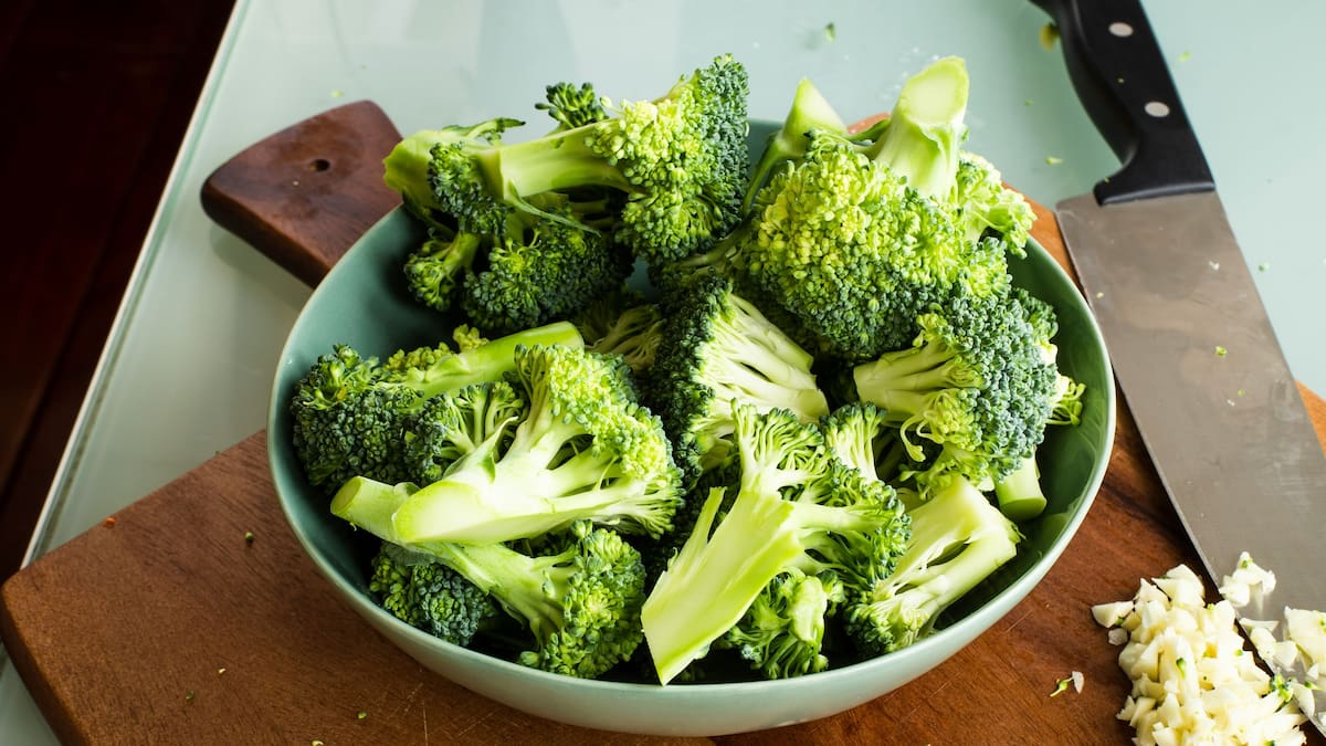 El ingrediente de cocina que se utiliza para lavar el brócoli.