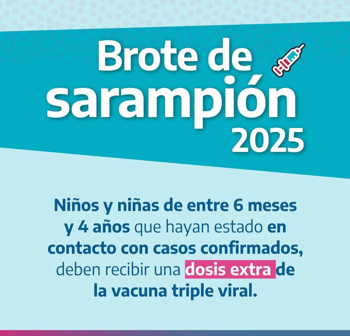 Brote de sarampión. Foto argentina.gob.ar