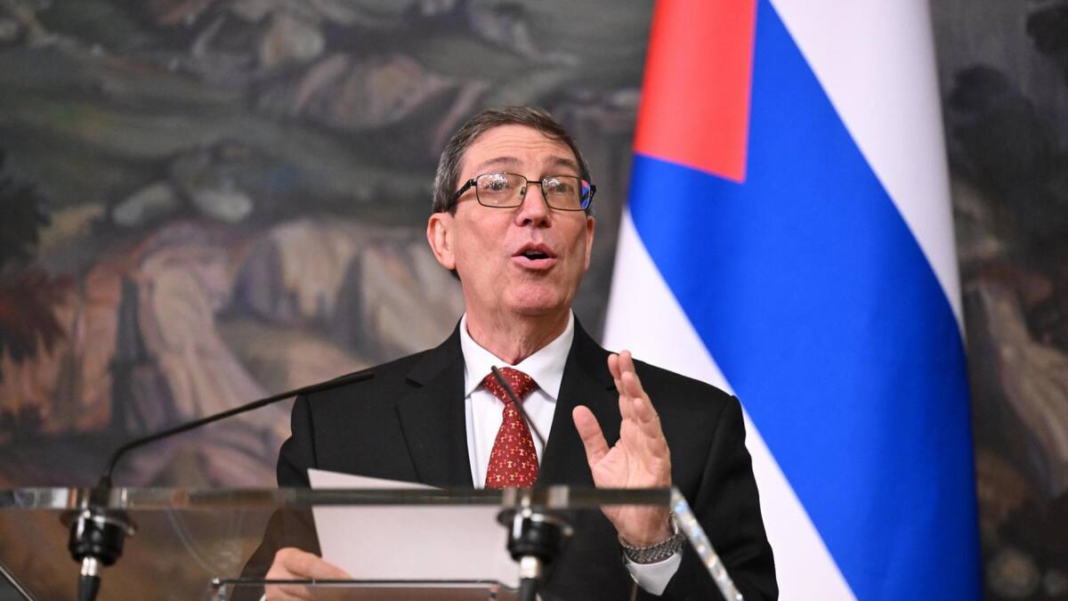 Bruno Rodríguez, canciller de Cuba. Foto: EFE.