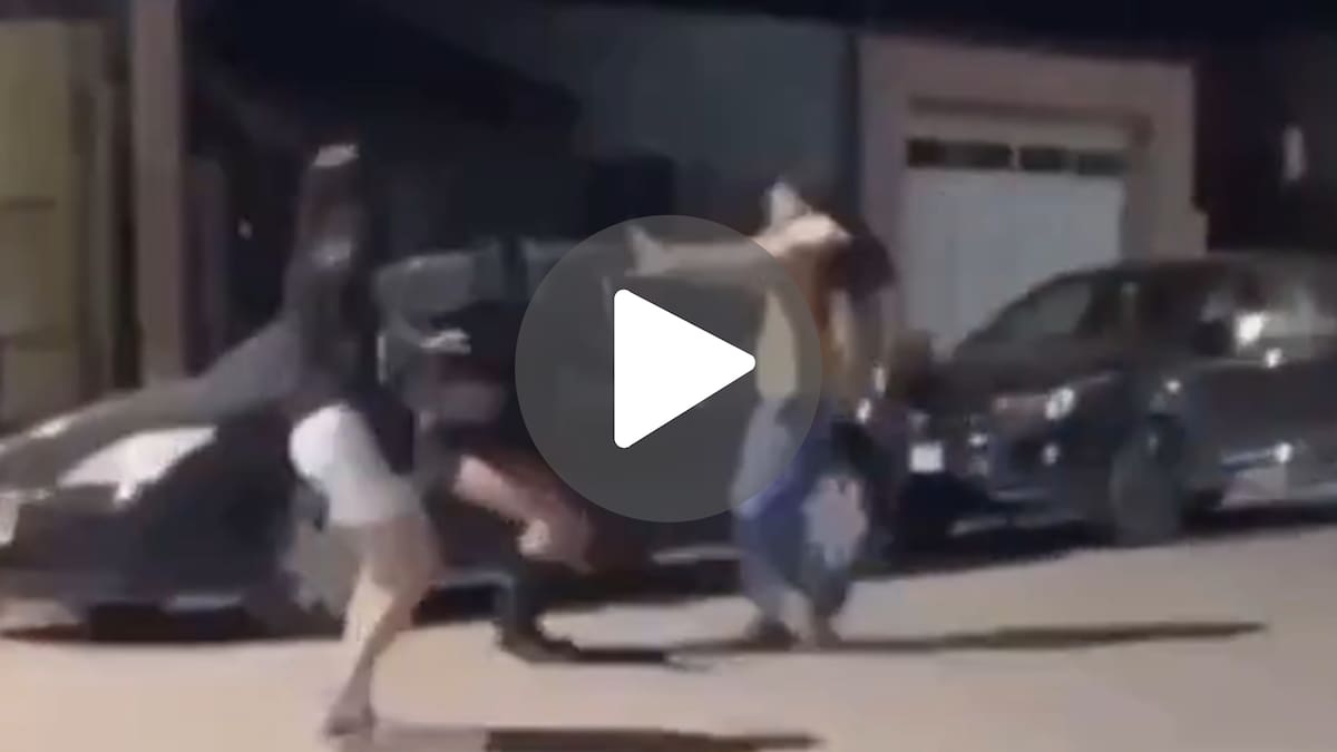 Impactante video: una violenta pelea a la salida de un boliche terminó con una adolescente apuñalada en La Pampa