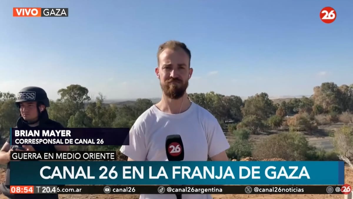 Bryan Mayers, corresponsal de Canal 26 en Israel.