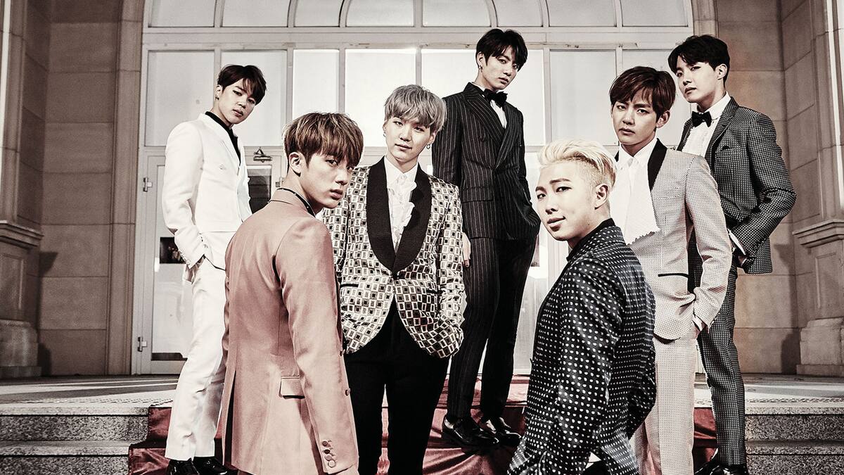 BTS, banda de K-pop.
