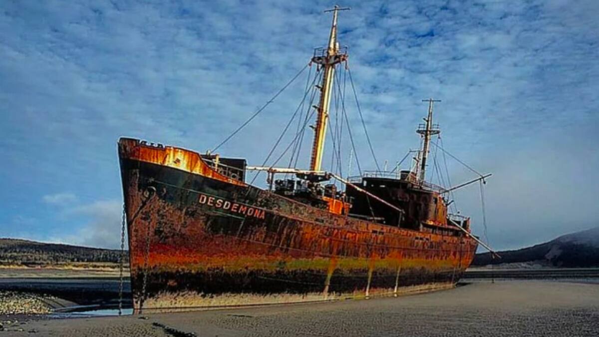 Buque Desdémona. Foto: NA.
