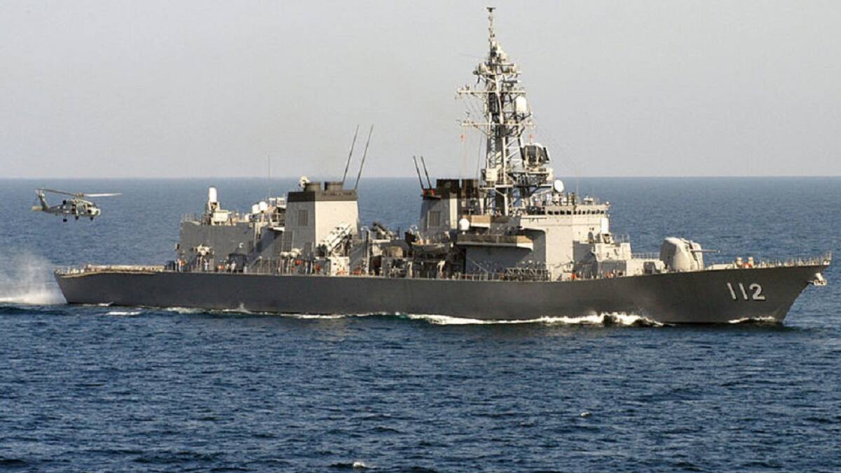 Buque japonés JDS Makinami. Foto: Wikipedia.