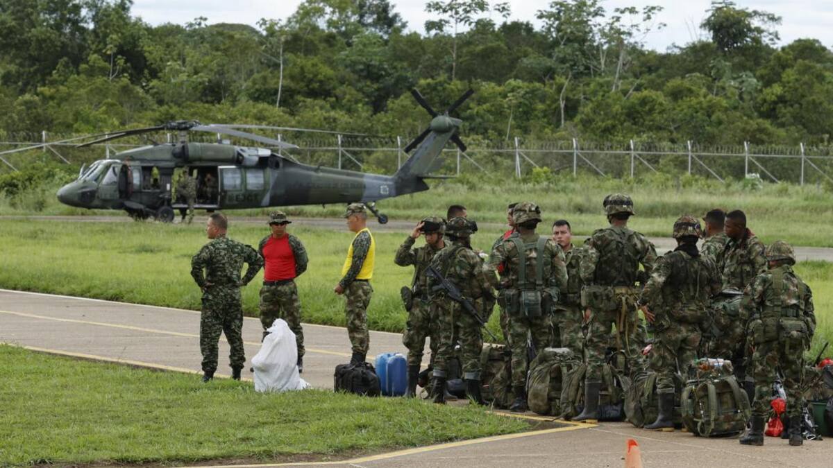 Búsqueda de niños desaparecidos en Colombia. Foto: EFE.