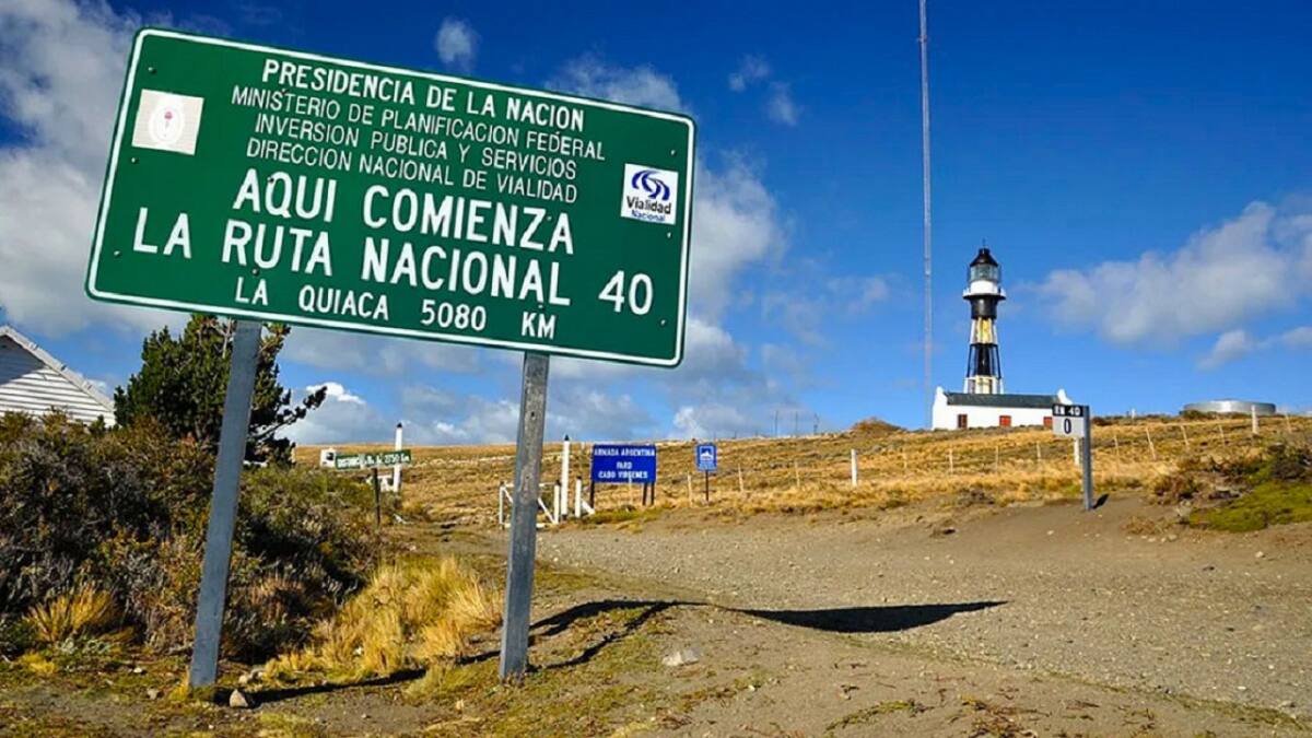 Cabo Vírgenes, el lugar donde comienza la Ruta 40. Foto: NA.