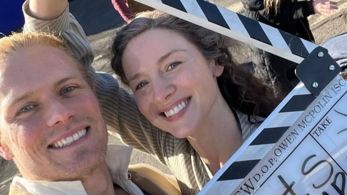 Caitriona Balfe y Sam Heughan. Foto: Instagram / caitrionabalfe.