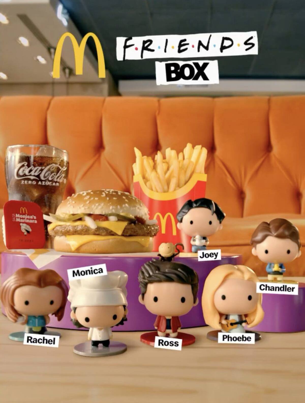 Cajita Feliz que homenajea a la serie Friends. Foto: X