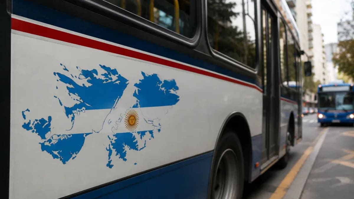 El Gobierno negó haber ordenado retirar los stickers de Malvinas en colectivos y trenes: el origen del conflicto y las repercusiones