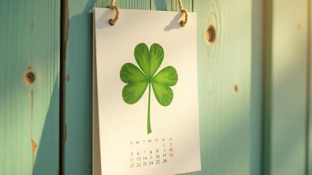 Calendario de la suerte. Foto: IA Freepik