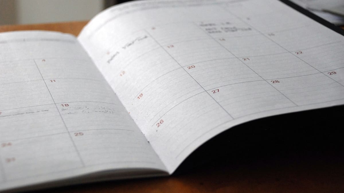 Calendario; feriado. Foto: Unsplash.