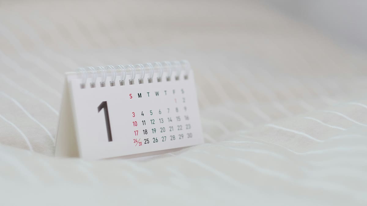 Calendario. Foto: Unsplash