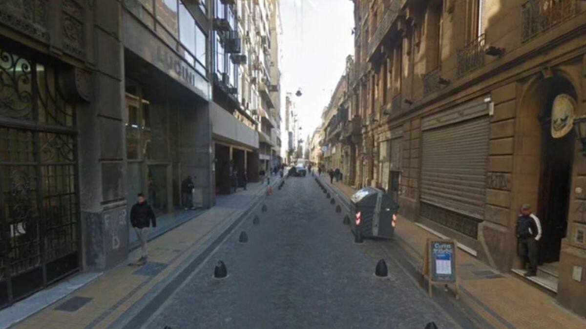 Calle donde fue apuñalado un turista canadiense en San Telmo