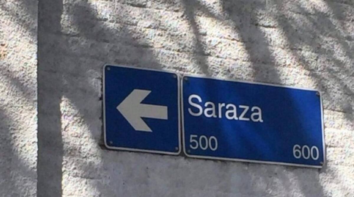 Calle Saraza. Foto: Google Maps