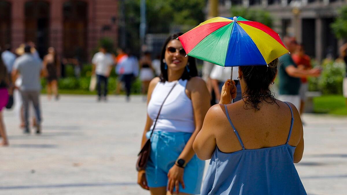 Calor en Buenos Aires, Argentina.
