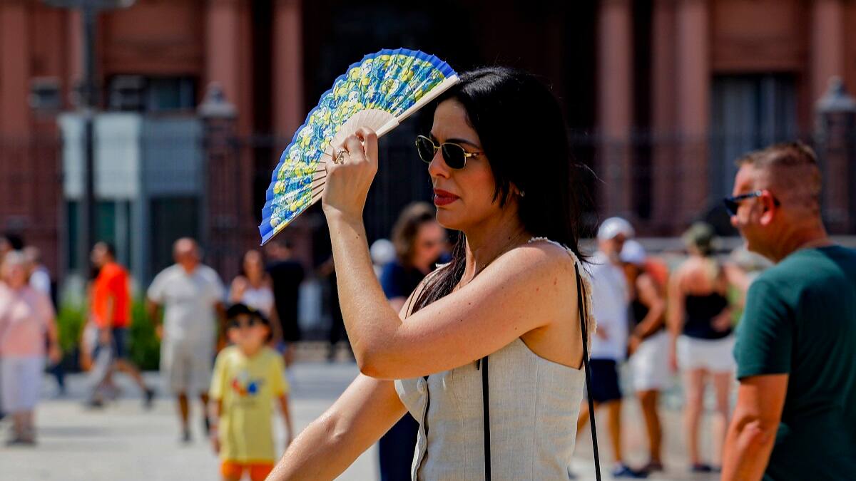 Calor en Buenos Aires, Argentina.