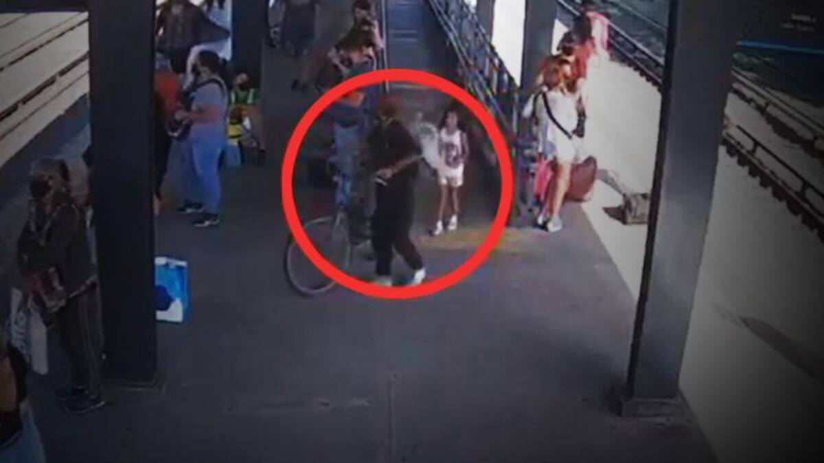 Cámara de seguridad, Maia y su secuestrador, captura video