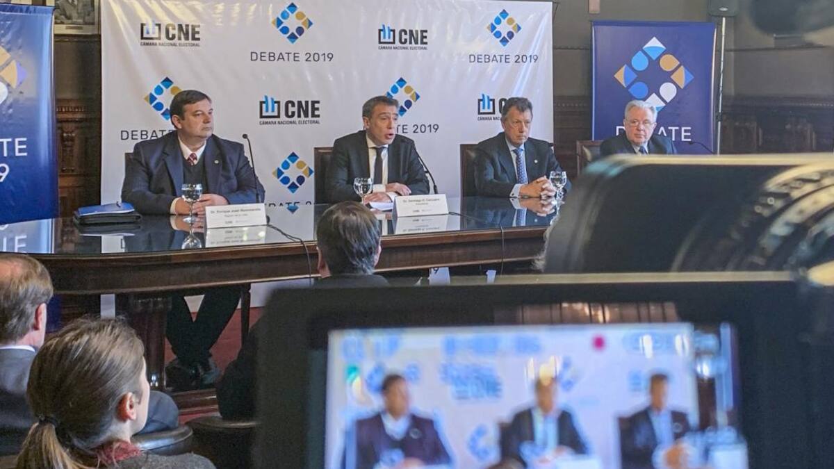 Cámara Nacional Electoral, CNE, debates presidenciales, NA