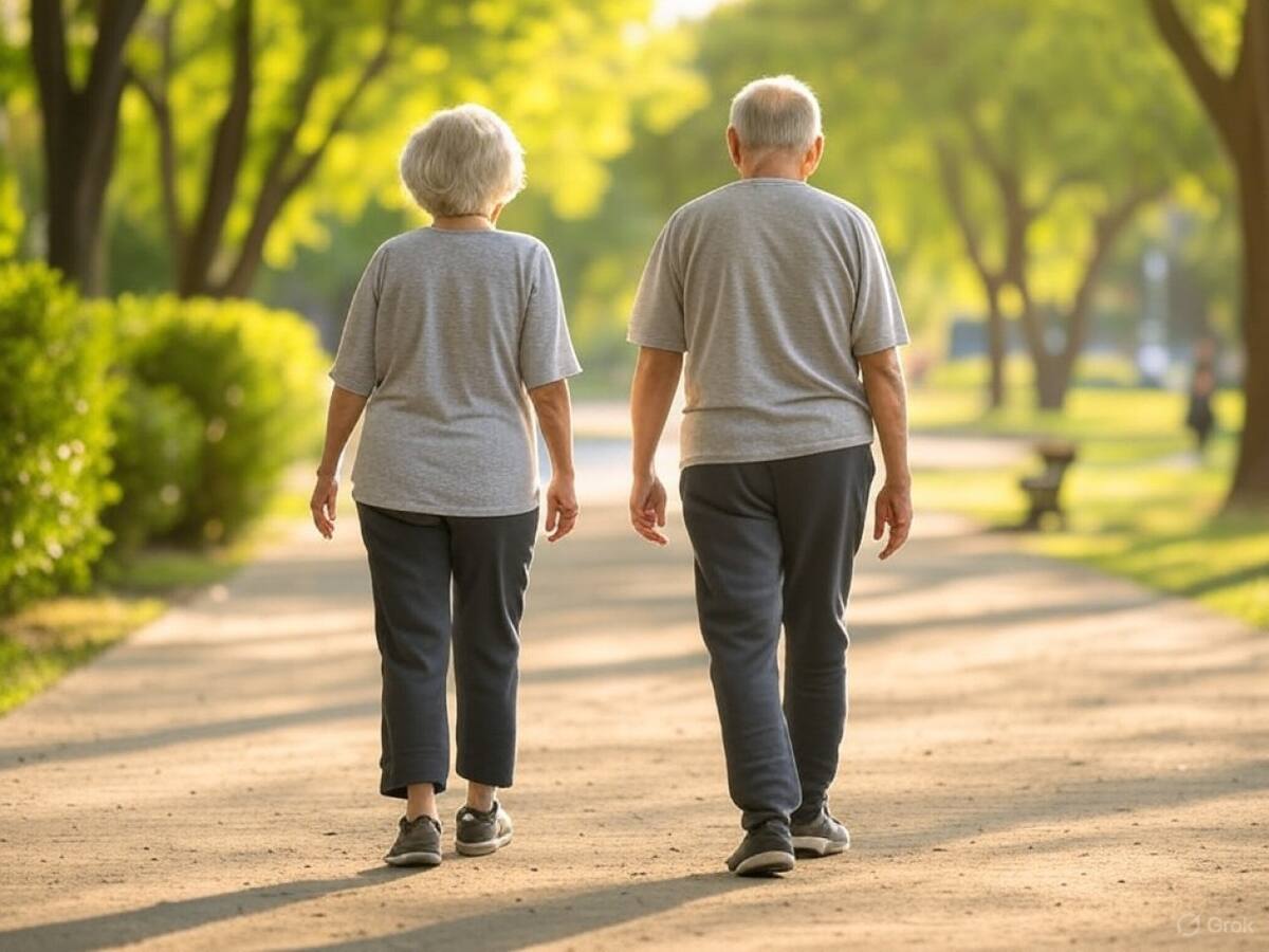 Caminar, caminata. Foto: X/Grook.