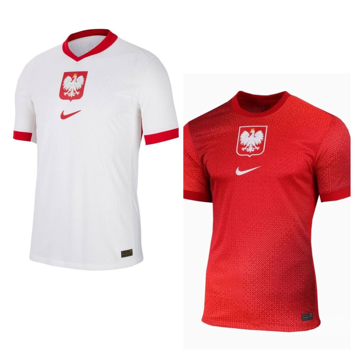 Camiseta titular y suplente de Polonia.