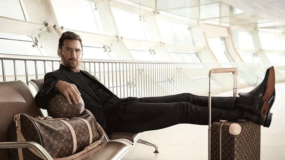Campaña de Lionel Messi para Louis Vuitton. Foto: NA.