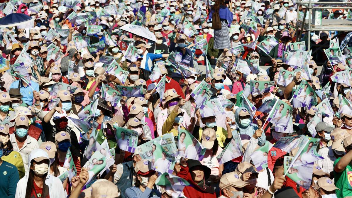 Campaña presidencial en Taiwán. Foto: EFE.