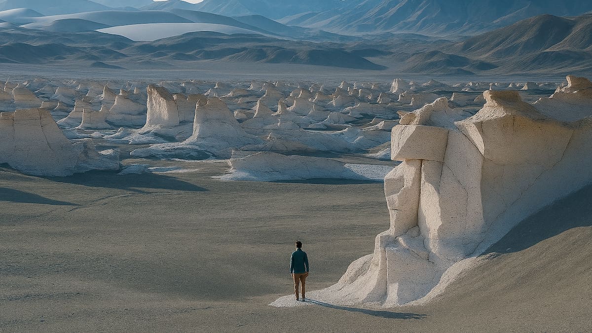 Paisajes extraterrestres en Argentina.