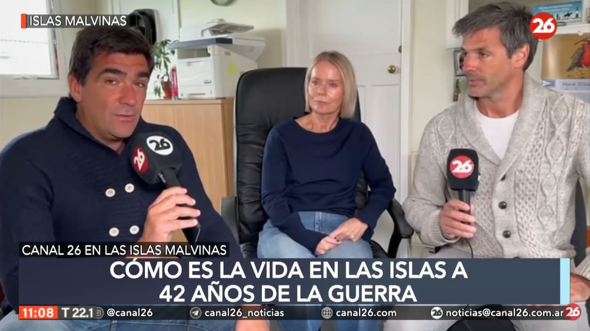 Canal 26 en las Islas Malvinas.