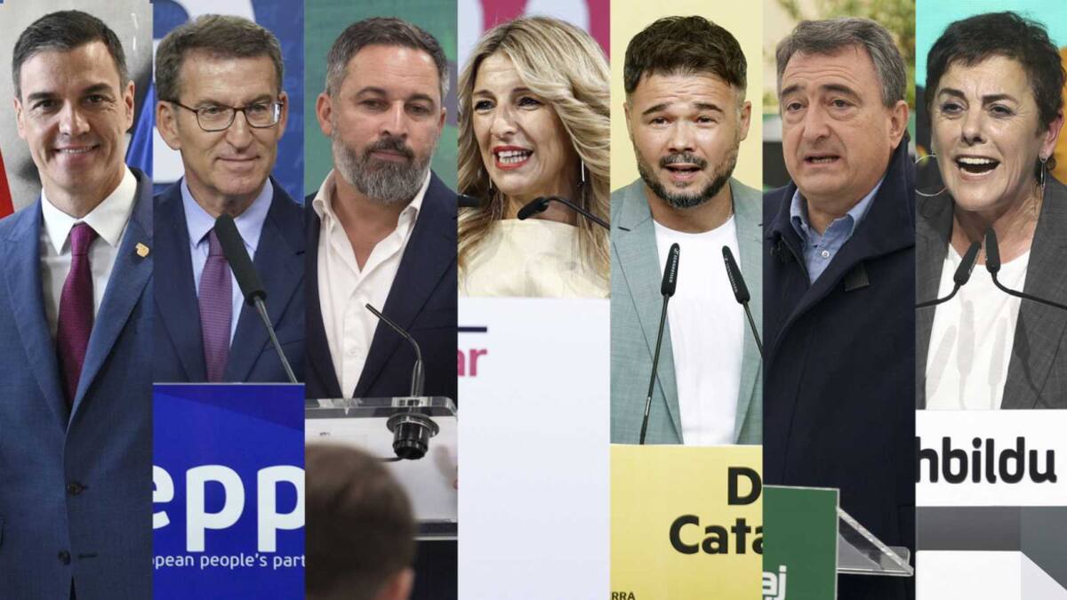 Candidatos elecciones legislativas en España 23J. Foto: Cortesía RTVE.