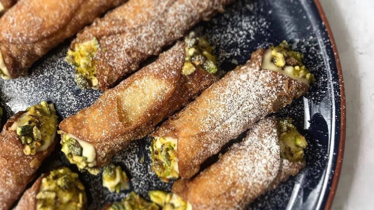Cannoli de pistacho. Foto: Instagram @frutosdelsolpistachos