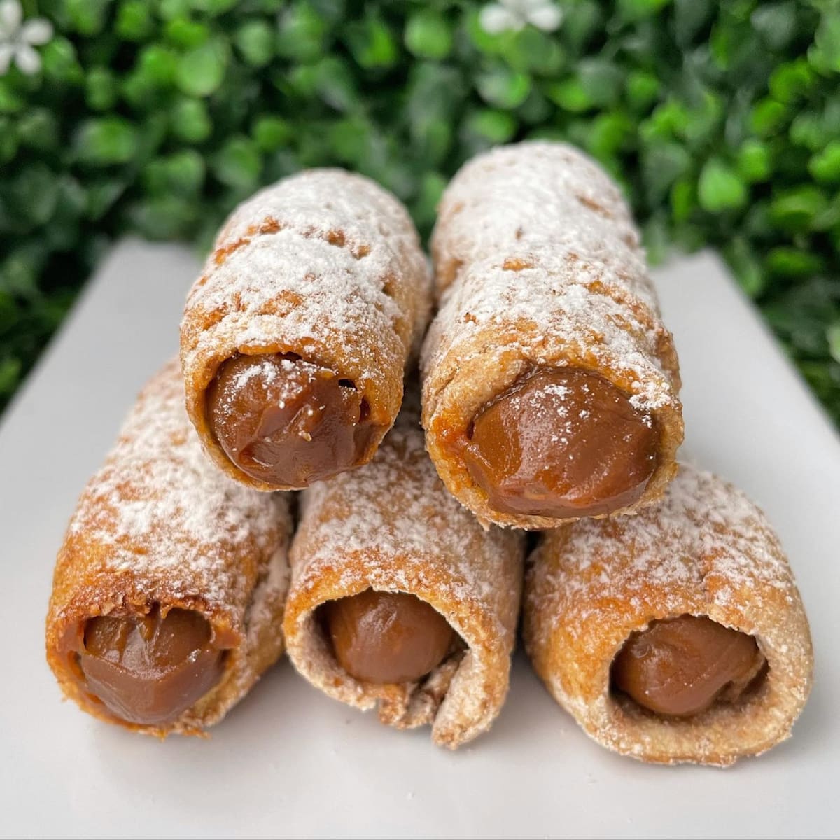 Cañoncitos de dulce de leche. Foto: Instagram @yaminutri